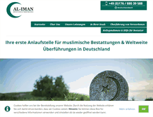 Tablet Screenshot of islamische-bestattungen-muenchen.de